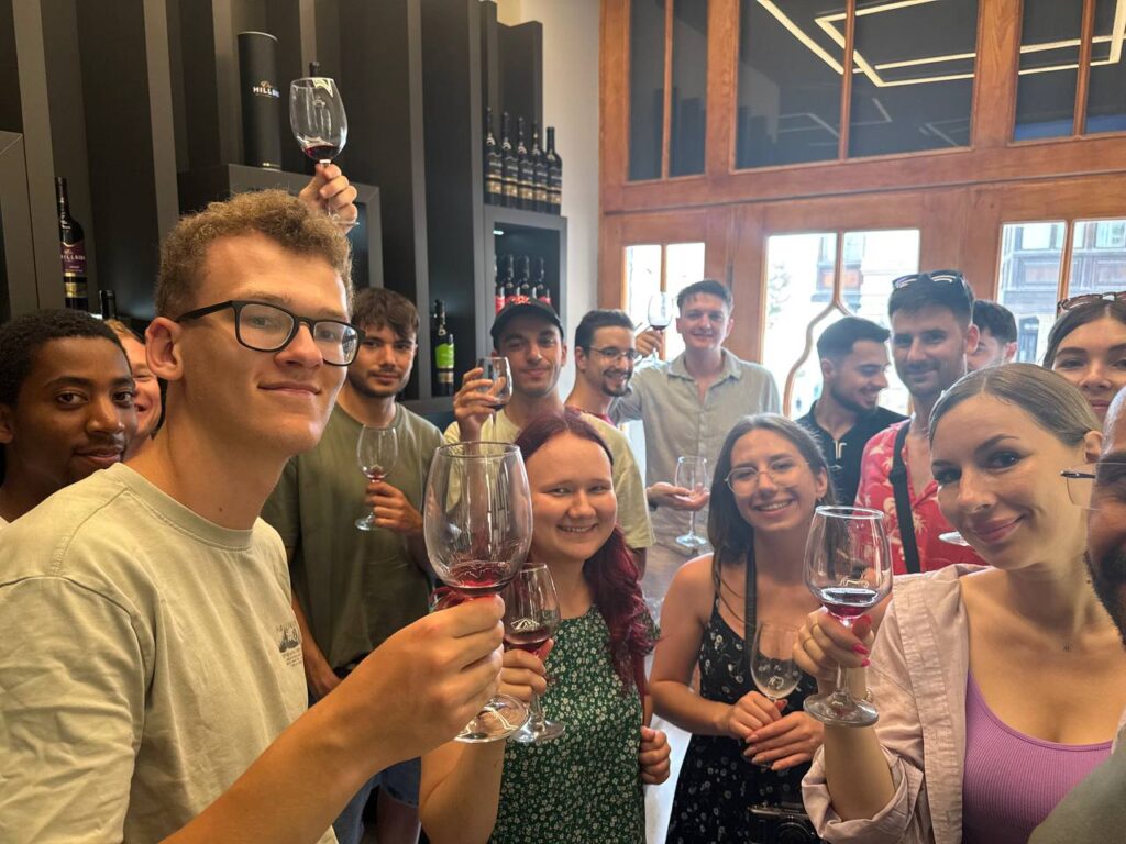 Wine-tasting during the SU in 2025